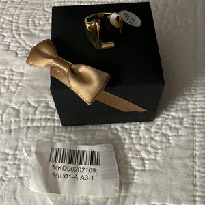 NWT brass/Gold initial ring.Letter L ring is gold and adjustable